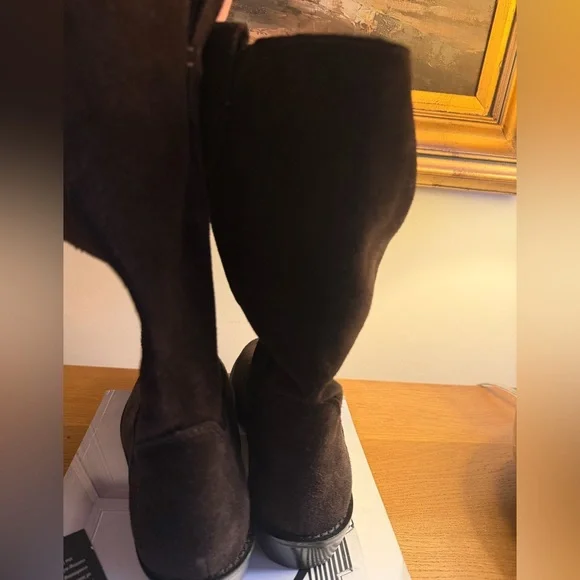 J CREW 8.5 Midcalf boots in suede In French Press  CM999 - Picture 6 of 7